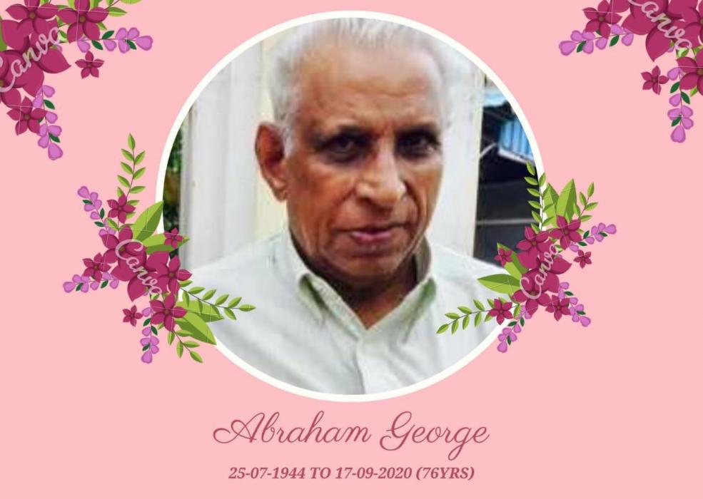 MR. ABRAHAM GEORGE - (76 Years)